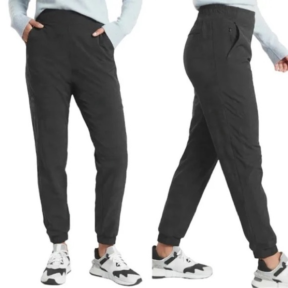 Athleta Black Track Pants - Picture 1 of 5